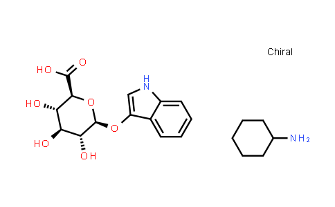 Cyclohexanamine; (2S,3S,4S,5R,6S)-3,4,5-trihydroxy-6-(1H-indol-3-yloxy)tetrahydropyran-2-carboxylic acid