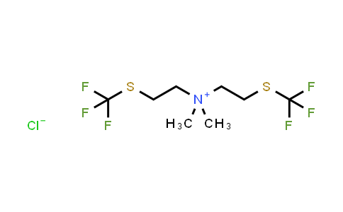 Dimethyl-bis-(2-trifluoromethylsulfanyl-ethyl)-ammonium chloride