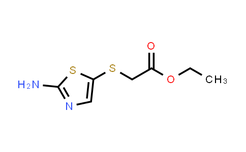 ethyl 2-(2-aminothiazol-5-yl)sulfanylacetate