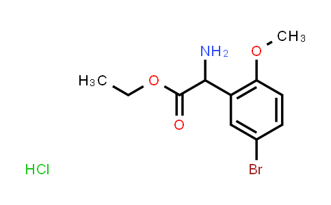 Ethyl 2-amino-2-(5-bromo-2-methoxy-phenyl)acetate hydrochloride