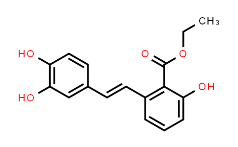 Ethyl 2-[(E)-2-(3,4-dihydroxyphenyl)vinyl]-6-hydroxy-benzoate