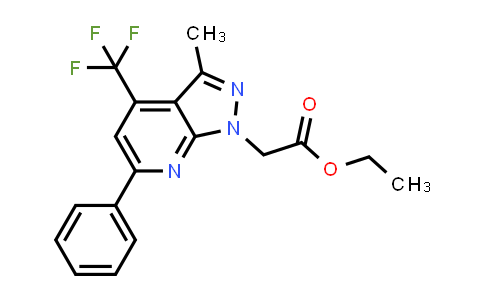 ethyl 2-[3-methyl-6-phenyl-4-(trifluoromethyl)pyrazolo[3,4-b]pyridin-1-yl]acetate