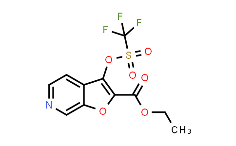 Ethyl 3-(trifluoromethylsulfonyloxy)furo[2,3-c]pyridine-2-carboxylate