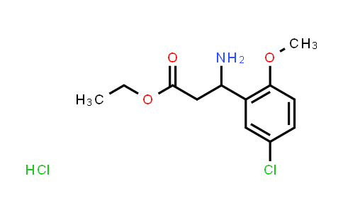 Ethyl 3-amino-3-(5-chloro-2-methoxy-phenyl)propanoate hydrochloride