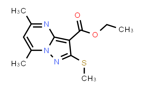 ethyl 5,7-dimethyl-2-methylsulfanyl-pyrazolo[1,5-a]pyrimidine-3-carboxylate