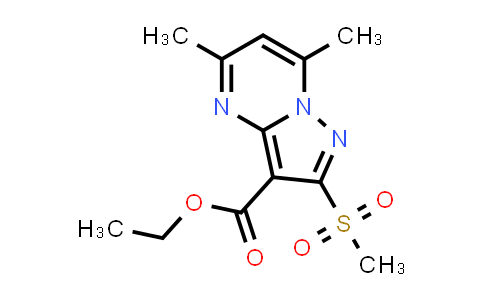 ethyl 5,7-dimethyl-2-methylsulfonyl-pyrazolo[1,5-a]pyrimidine-3-carboxylate