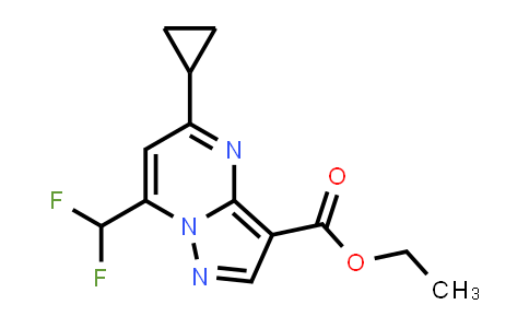 ethyl 5-cyclopropyl-7-(difluoromethyl)pyrazolo[1,5-a]pyrimidine-3-carboxylate