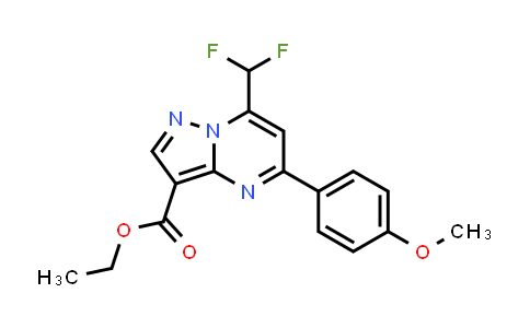 ethyl 7-(difluoromethyl)-5-(4-methoxyphenyl)pyrazolo[1,5-a]pyrimidine-3-carboxylate
