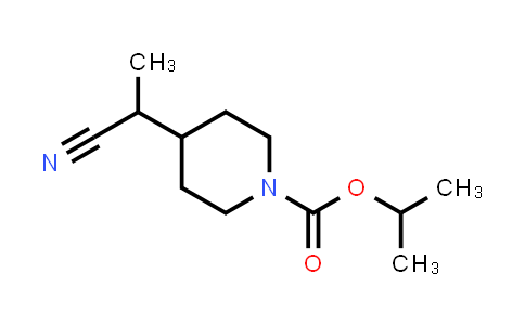 Isopropyl 4-(1-cyanoethyl)piperidine-1-carboxylate