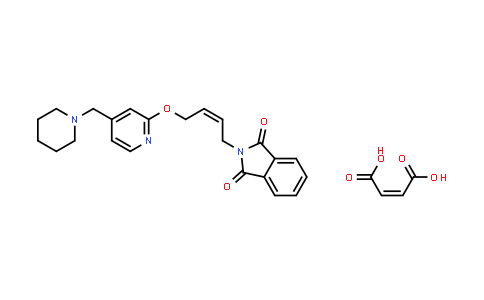 Maleic acid; 2-[(Z)-4-[[4-(1-piperidylmethyl)-2-pyridyl]oxy]but-2-enyl]isoindoline-1,3-dione