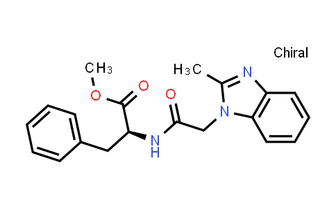methyl (2S)-2-[[2-(2-methylbenzimidazol-1-yl)acetyl]amino]-3-phenyl-propanoate