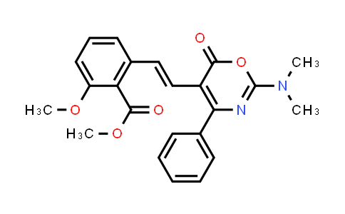 Methyl 2-[(E)-2-[2-(dimethylamino)-6-oxo-4-phenyl-1,3-oxazin-5-yl]vinyl]-6-methoxy-benzoate