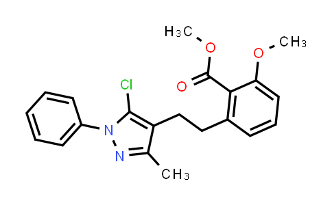 Methyl 2-[2-(5-chloro-3-methyl-1-phenyl-pyrazol-4-yl)ethyl]-6-methoxy-benzoate