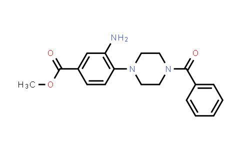 methyl 3-amino-4-(4-benzoylpiperazin-1-yl)benzoate