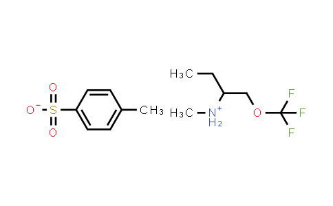 Methyl-(1-trifluoromethoxymethyl-propyl)-ammonium tosylate