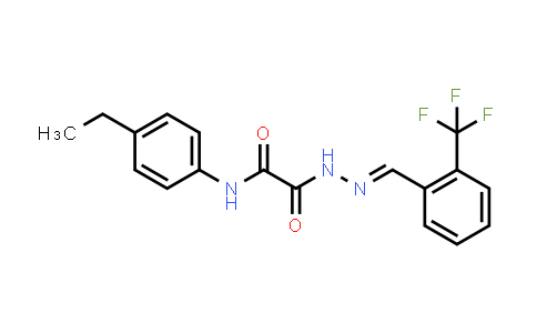 N-(4-ethylphenyl)-N'-[(E)-[2-(trifluoromethyl)phenyl]methyleneamino]oxamide