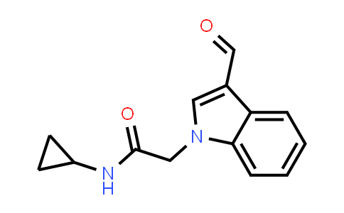 N-cyclopropyl-2-(3-formylindol-1-yl)acetamide