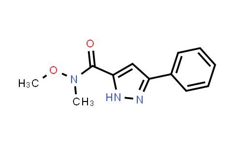 N-Methoxy-N-methyl-3-phenyl-1H-pyrazole-5-carboxamide