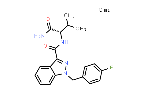 N-[(1S)-1-carbamoyl-2-methyl-propyl]-1-[(4-fluorophenyl)methyl]indazole-3-carboxamide