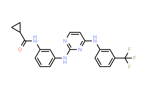 N-[3-[[4-[3-(trifluoromethyl)anilino]pyrimidin-2-yl]amino]phenyl]cyclopropanecarboxamide