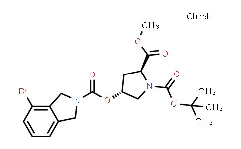 O1-tert-Butyl O2-methyl (2S,4R)-4-(4-bromoisoindoline-2-carbonyl)oxypyrrolidine-1,2-dicarboxylate