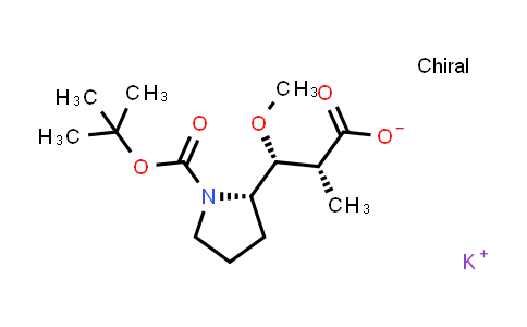 Potassium (2R,3R)-3-[(2S)-1-tert-butoxycarbonylpyrrolidin-2-yl]-3-methoxy-2-methyl-propanoate