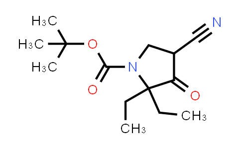tert-Butyl 4-cyano-2,2-diethyl-3-oxo-pyrrolidine-1-carboxylate