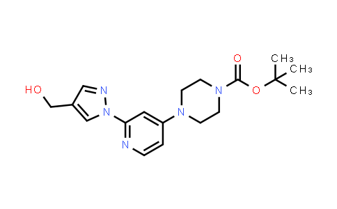 tert-butyl 4-[2-[4-(hydroxymethyl)pyrazol-1-yl]-4-pyridyl]piperazine-1-carboxylate