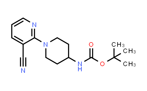 tert-butyl N-[1-(3-cyano-2-pyridyl)-4-piperidyl]carbamate