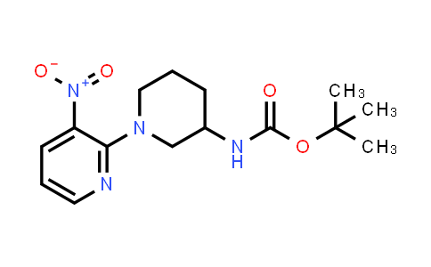 tert-butyl N-[1-(3-nitro-2-pyridyl)-3-piperidyl]carbamate