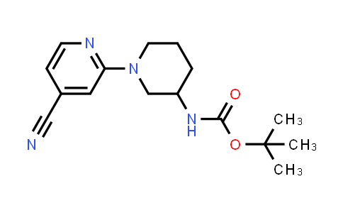 tert-butyl N-[1-(4-cyano-2-pyridyl)-3-piperidyl]carbamate