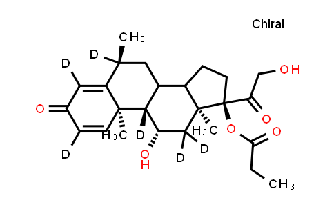 [(6S,9S,10R,11S,13S,17R)-2,4,6,9,12,12-Hexadeuterio-11-hydroxy-17-(2-hydroxyacetyl)-6,10,13-trimethyl-3-oxo-7,8,11,14,15,16-hexahydrocyclopenta[a]phenanthren-17-yl] propanoate