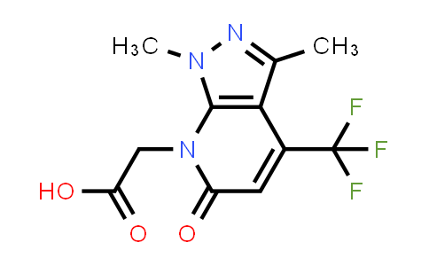 [1,3-Dimethyl-6-oxo-4-(trifluoromethyl)-1,6-dihydro-7H-pyrazolo[3,4-b]pyridin-7-yl]acetic acid