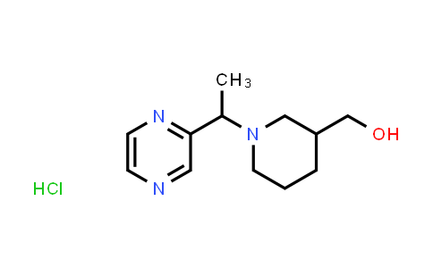 [1-(1-pyrazin-2-ylethyl)-3-piperidyl]methanol hydrochloride