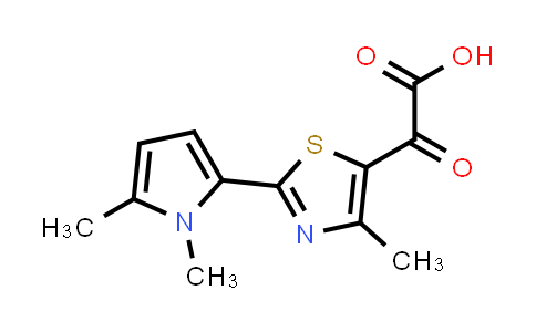 [2-(1,5-Dimethyl-1H-pyrrol-2-yl)-4-methyl-1,3-thiazol-5-yl](oxo)acetic acid