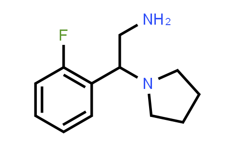 [2-(2-Fluorophenyl)-2-pyrrolidin-1-ylethyl]amine