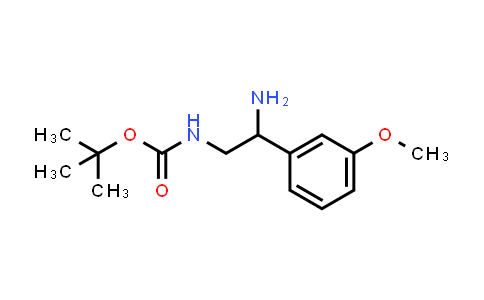 [2-Amino-2-(3-methoxy-phenyl)-ethyl]-carbamic acid tert-butyl ester