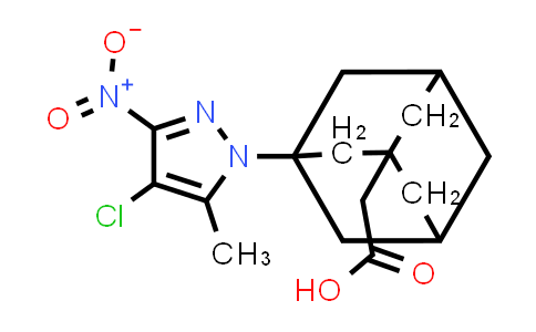 [3-(4-Chloro-5-methyl-3-nitro-1H-pyrazol-1-yl)-1-adamantyl]acetic acid