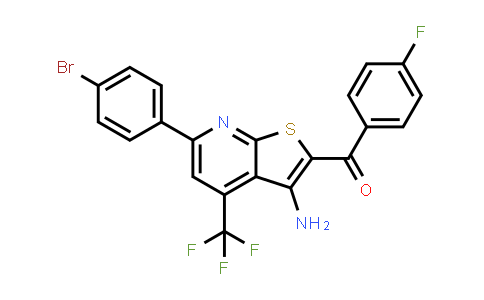 [3-Amino-6-(4-bromophenyl)-4-(trifluoromethyl)thieno[2,3-b]pyridin-2-yl]-(4-fluorophenyl)methanone