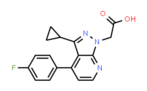 [3-Cyclopropyl-4-(4-fluorophenyl)-1H-pyrazolo[3,4-b]pyridin-1-yl]acetic acid