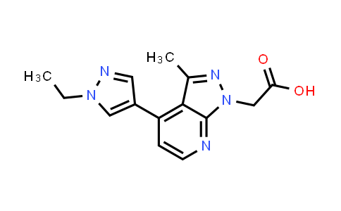 [4-(1-Ethyl-1H-pyrazol-4-yl)-3-methyl-1H-pyrazolo[3,4-b]pyridin-1-yl]acetic acid