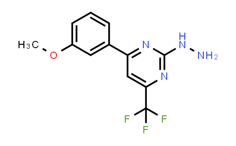 [4-(3-methoxyphenyl)-6-(trifluoromethyl)pyrimidin-2-yl]hydrazine