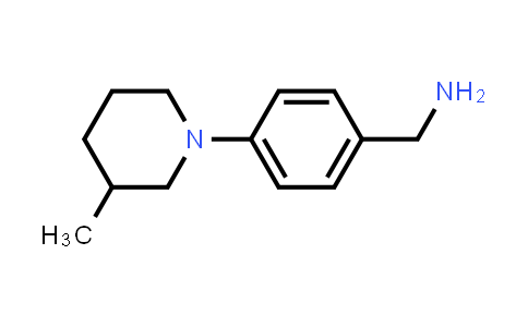 [4-(3-methyl-1-piperidyl)phenyl]methanamine