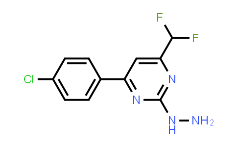 [4-(4-chlorophenyl)-6-(difluoromethyl)pyrimidin-2-yl]hydrazine