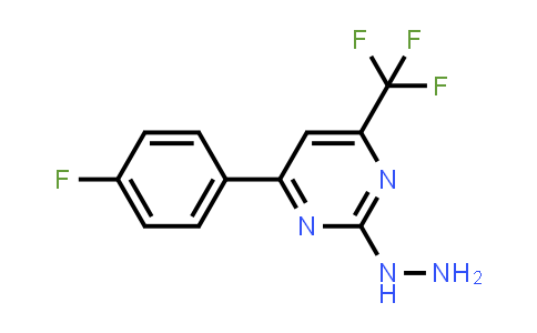 [4-(4-fluorophenyl)-6-(trifluoromethyl)pyrimidin-2-yl]hydrazine