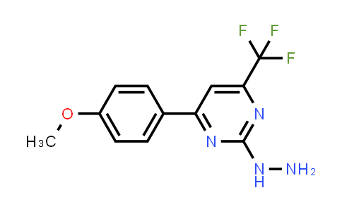 [4-(4-methoxyphenyl)-6-(trifluoromethyl)pyrimidin-2-yl]hydrazine