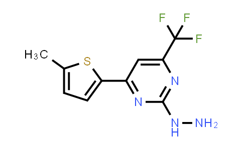 [4-(5-methyl-2-thienyl)-6-(trifluoromethyl)pyrimidin-2-yl]hydrazine