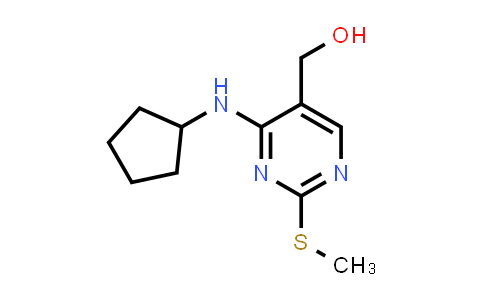 [4-(cyclopentylamino)-2-methylsulfanyl-pyrimidin-5-yl]methanol