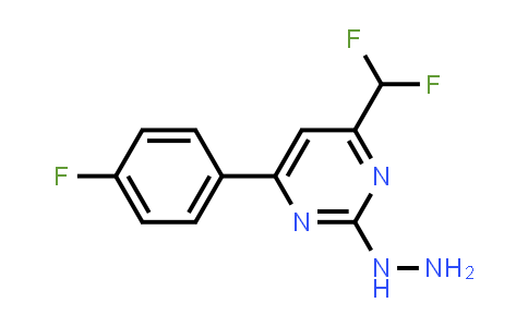 [4-(difluoromethyl)-6-(4-fluorophenyl)pyrimidin-2-yl]hydrazine