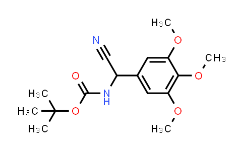 [Cyano-(3,4,5-trimethoxy-phenyl)-methyl]-carbamic acid tert-butyl ester